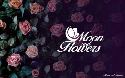 Moon and flowers